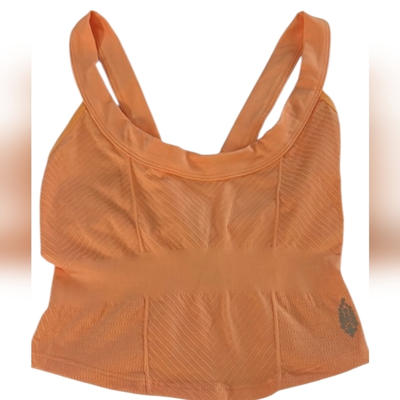 FP Movement Stellar Scoop Neck Crop Top Winter Melon Zest Sz S/XS - Picture 4 of 6